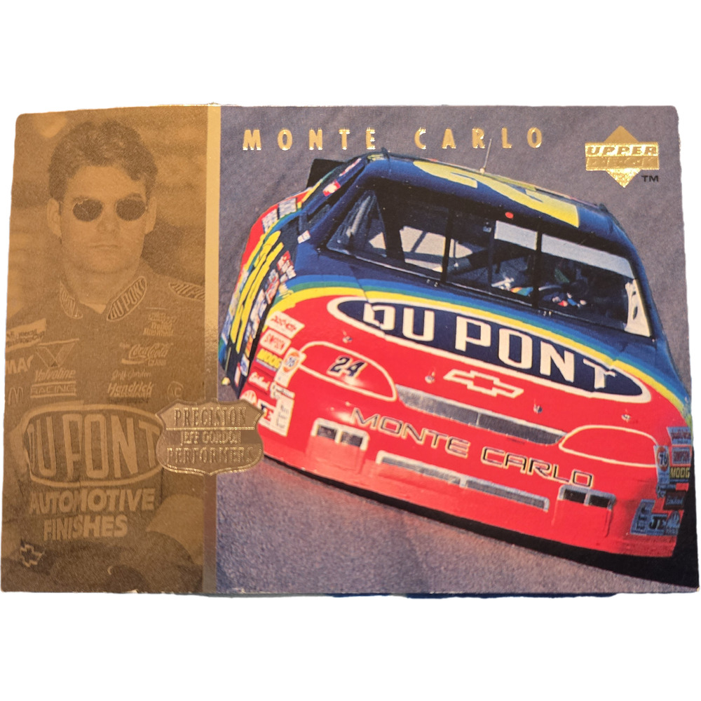 Jeff Gordon 1996 Upper Deck Precision Performers Monte Carlo 98 Trading Card